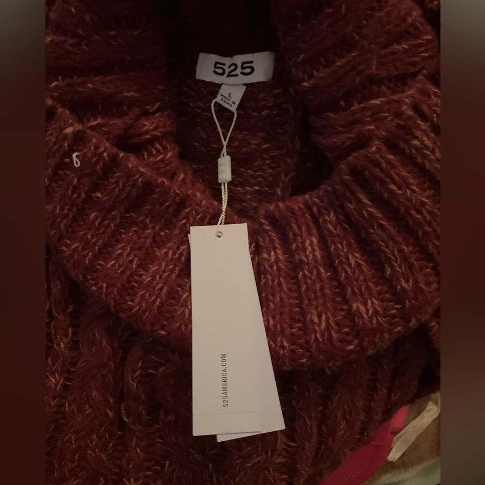 NWT 525 AMERICA Cozy Ombre Cable Sweater Vest Size L - Picture 7 of 7